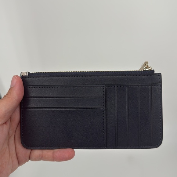 Kate Spade Flower Floral Large Slim Card Holder Blazer Blue Multi Wallet NEW - Picture 3 of 7